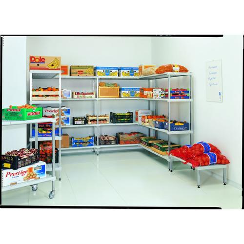 Assembled inox perofrated shelves 