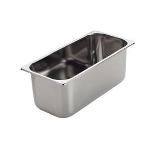 Inox ice cream basin 360x165xh120mm