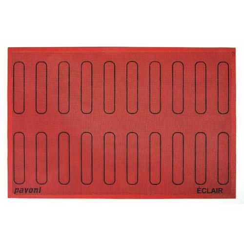 Silicone mat FOROSIL 60x40cm for 20 eclair 125x25mm