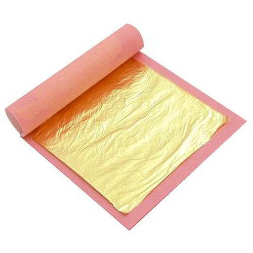 Gold sheets-Pack of 25 sheets 8x8cm