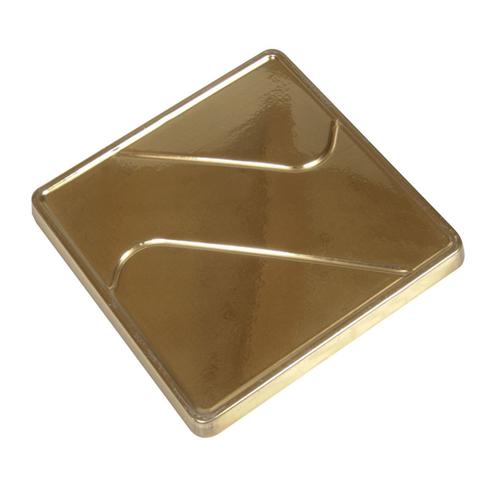 Single serving square tray gold