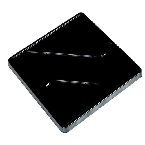 Single serving square tray black 