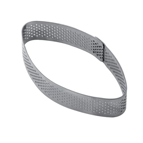 Perforated inox band for single serving 100x55xh20mm