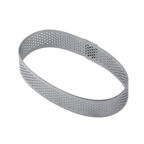 Perforated inox band for single serving oval 96x57xh20mm