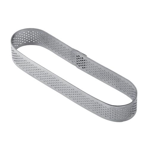 Perforated inox band for single serving 125x30xh20mm