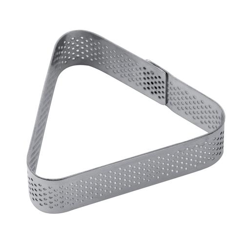 Perforated inox band for single serving triangle 85x75xh20mm