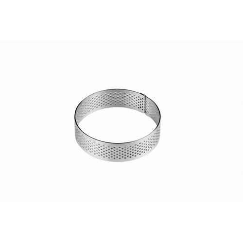 Perforated inox band for single serving round diam.70xh20mm