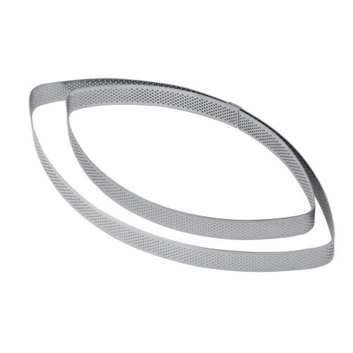 Perforated inox elliptic band height 2cm