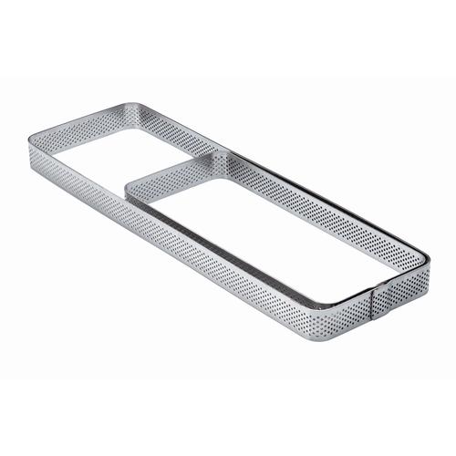 Perforated inox rectangular band height 2cm