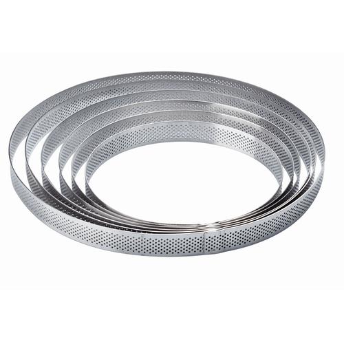 Perforated inox round band height 2cm