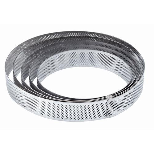 Perforated inox round band height 3,5cm