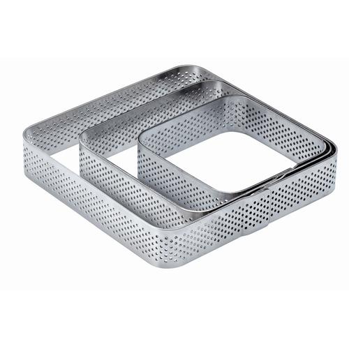Perforated inox square band height 2cm