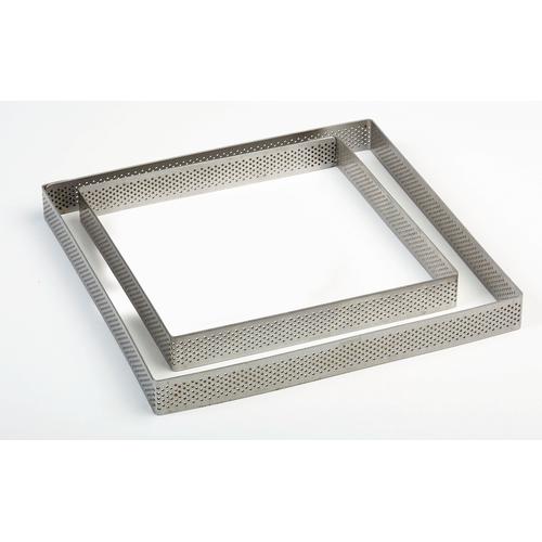Perforated inox square band height 2cm