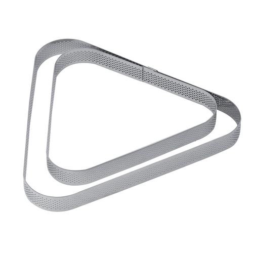 Perforated inox triangular round band height 2cm