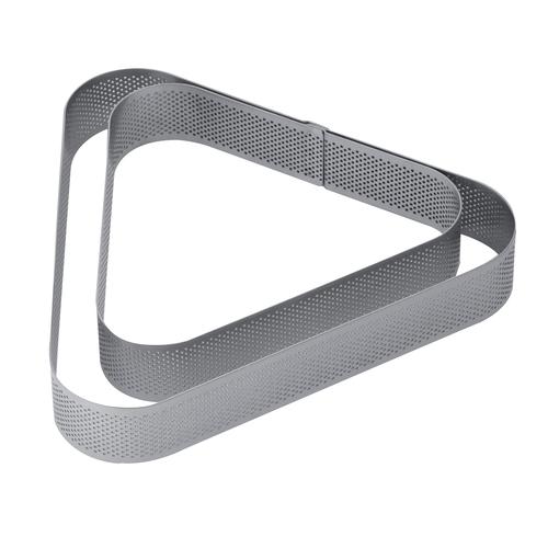 Perforated inox triangular band height 3.5cm