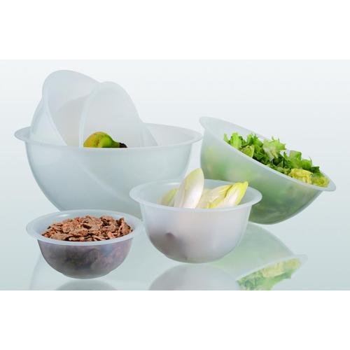 Hemispherical polypropylene mixing bowl 