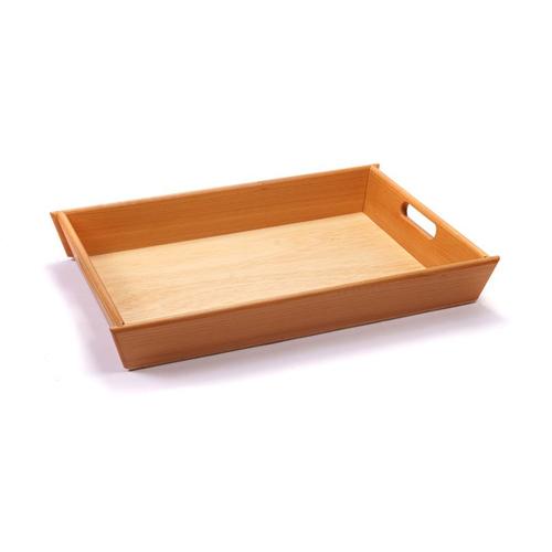 Wooden display basket 50x35xh7cm