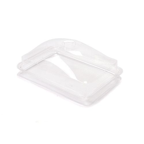 Plexiglass cover & tray rectangular 