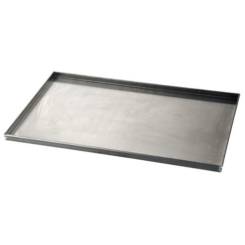Non perforated aluminium tray