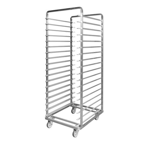 Inox trolleys for trays 