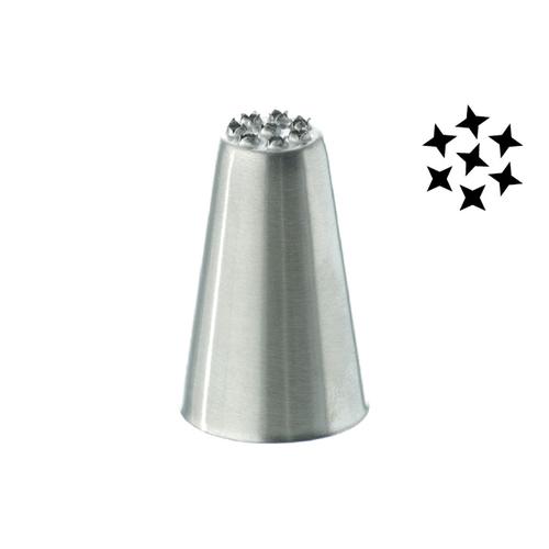 Inox tube with stars 2mm