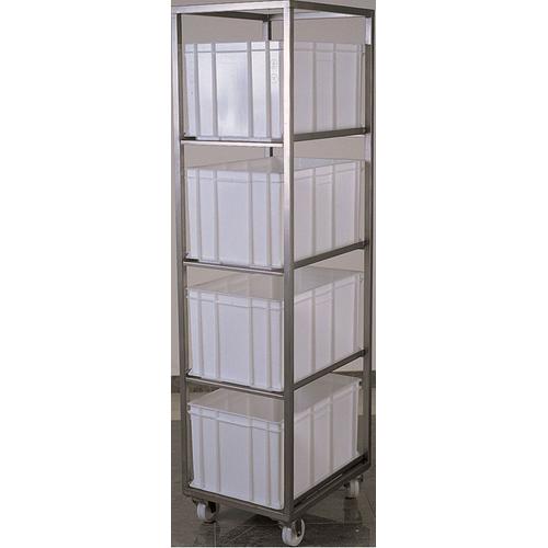 Inox trolleys for containers 60x40cm 