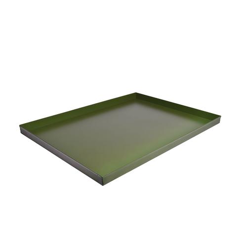 Non perforated aluminium tray with teflon coating 