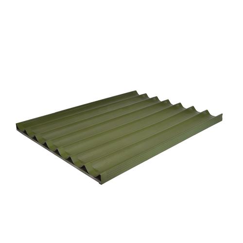 Aluminium baguette tray with teflon coating 