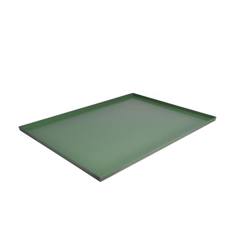 Perforated aluminium tray with teflon coating 