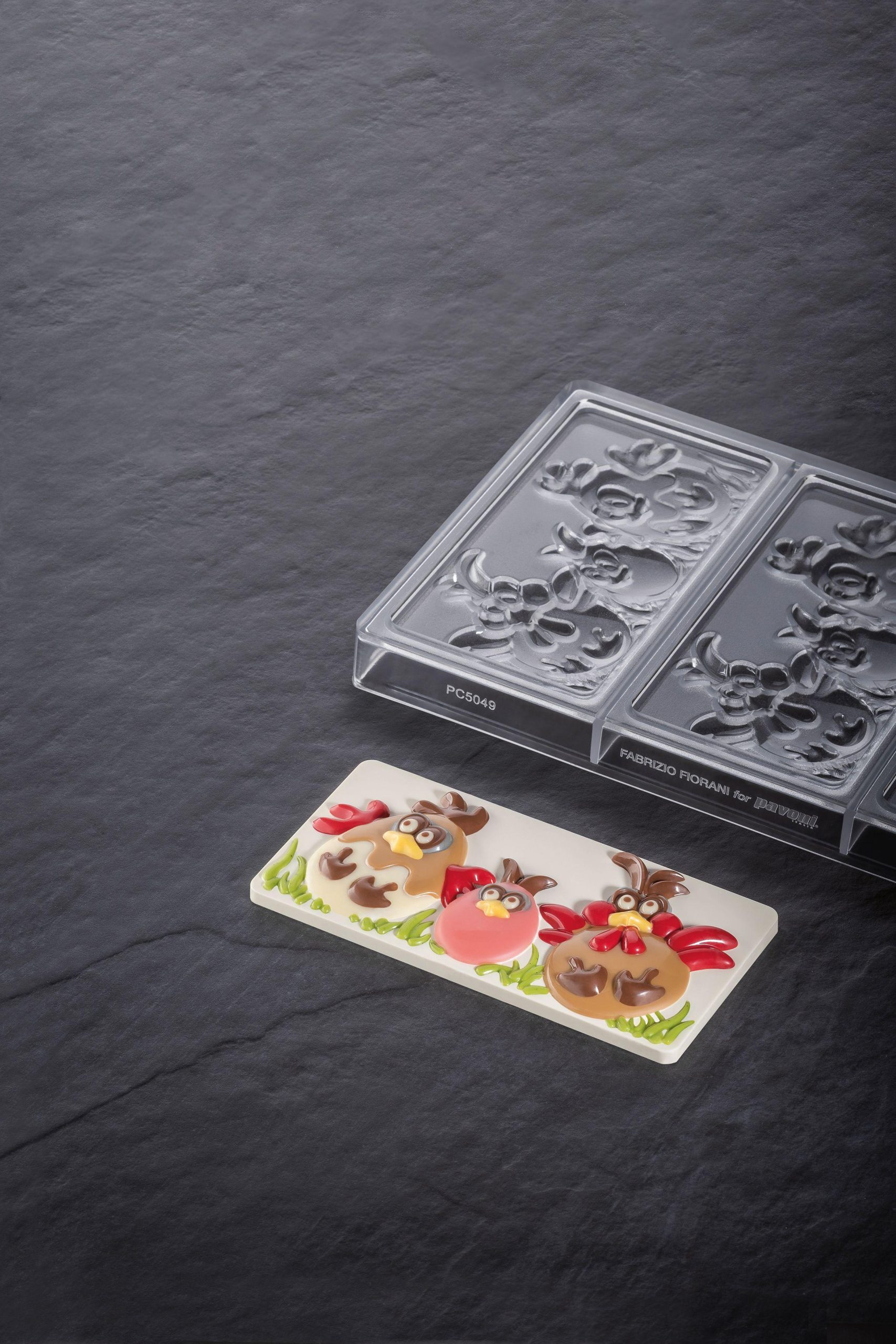 DEC-PC5049-1z Praline mould 275x175mm, 3 pieces/mould - Image 1