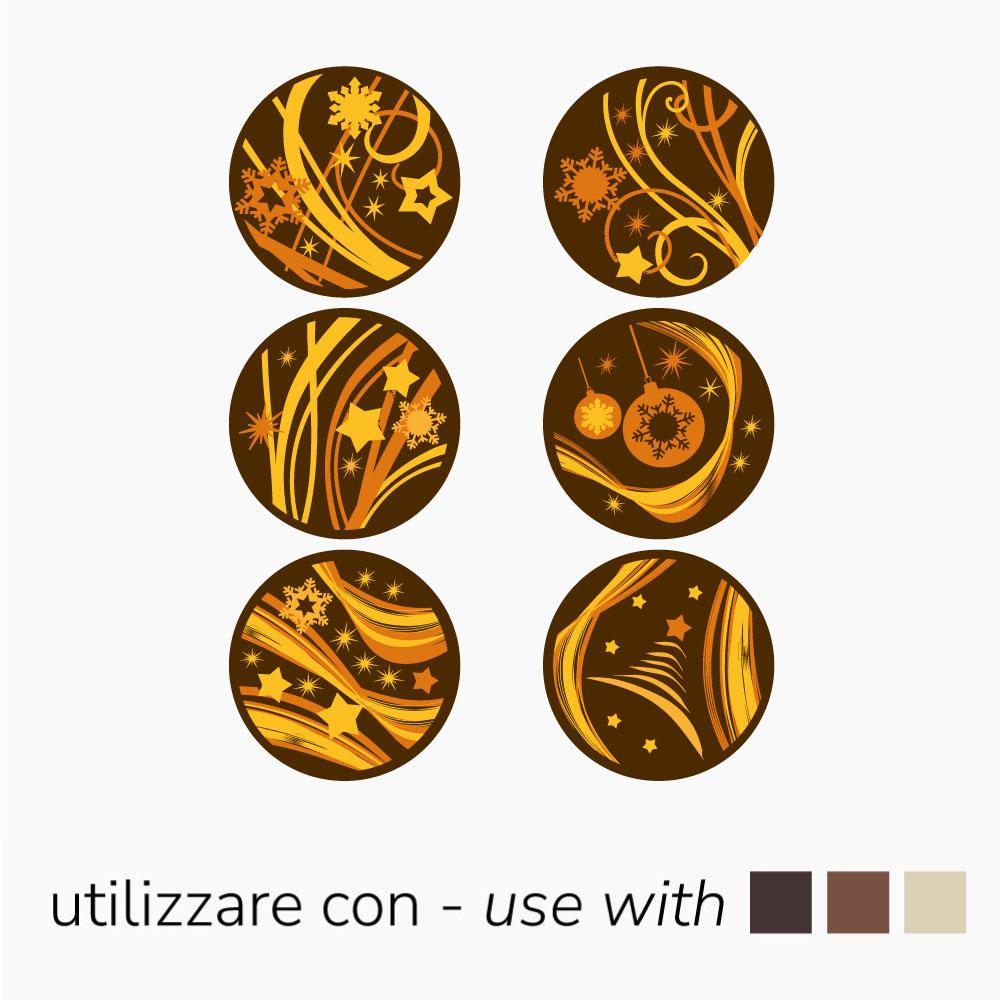 DEC-T1002SB-1z Θήκες με αποτύπωμα βούτυρο κακάο για σοκολατάκια - Image 1