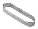 Perforated inox band for single serving 125x30xh20mm