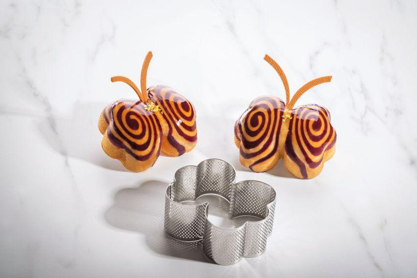 DEC-XF55-1z Perforated inox band Viennoiserie XF 55 109x82xh45mm - Image 1