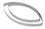 Perforated inox elliptic band height 2cm