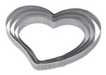 Ανοξείδωτο διάτρητο τσέρκι καρδιά ύψους 2cm