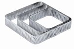 Perforated inox square band height 2cm