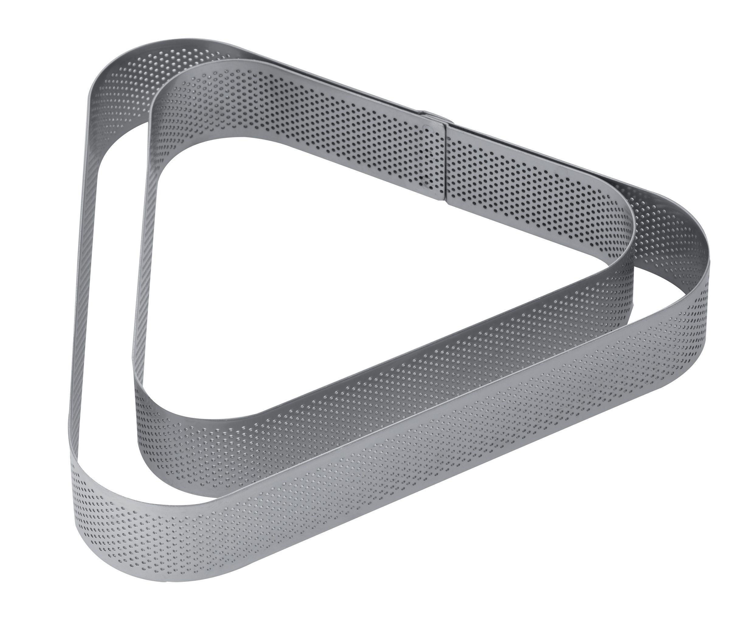 DEC-XFTRIAN1-1z Perforated inox triangular band height 3.5cm - Image 1